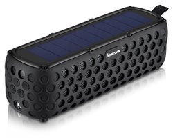 Solar speaker (bluetooth) tijdens Bouwbeurs op FAKRO beursstand