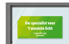 Raamsticker 't mooiste licht