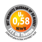 Warmste dakraam van FAKRO - FTT U8 Thermo