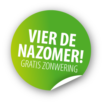 Vier de nazomer en ontvang GRATIS zonwering